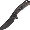 Reate PL-7 Pivot Lock Folding Knife Nitro V Black Red Micarta