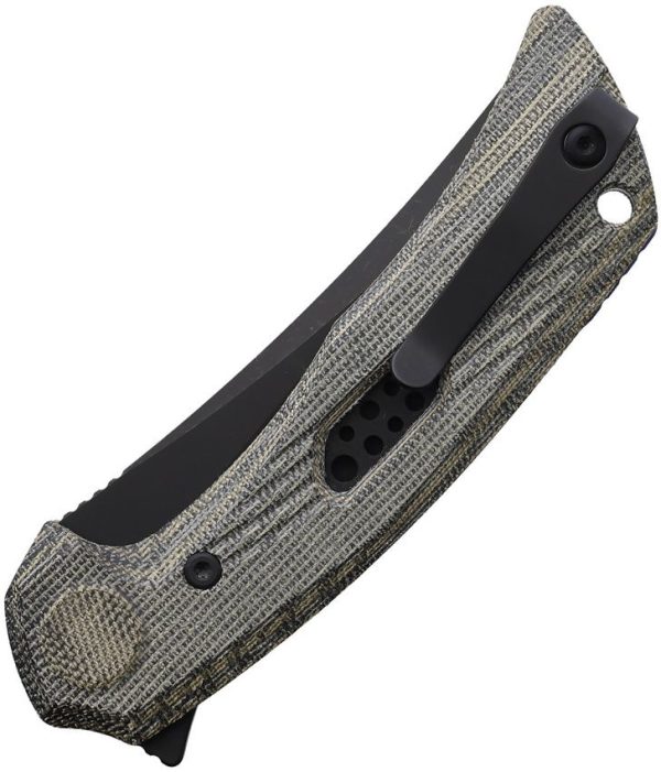 Reate PL-7 Folding Knife Nitro V Black Micarta Pivot Lock