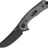 Reate PL-7 Pivot Lock Folding Knife Black Micarta Nitro V