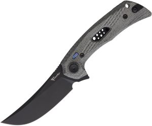 Reate PL-7 Pivot Lock Folding Knife Black Micarta Nitro V