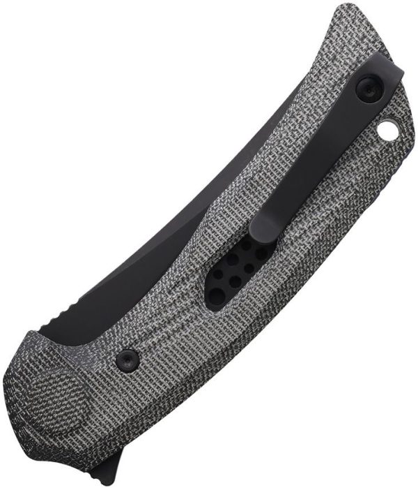 Reate PL-7 Pivot Lock Folding Knife Black Micarta Nitro V