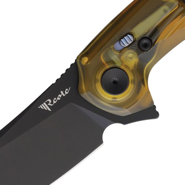 Reate PL-7 Pivot Lock Folding Knife Nitro V Ultem Black