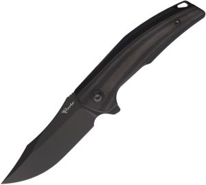 Reate Jack Jr Framelock Folding Knife S30V Black Carbon Fiber