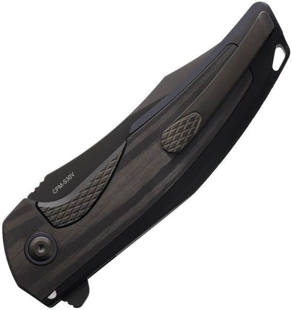 Reate Jack Jr Framelock Folding Knife S30V Black Carbon Fiber