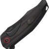 Reate Jack Jr Framelock Folding Knife CPM S30V Black Red