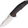 Reate Jack Jr Framelock Folding Knife S30V Satin Blade Red