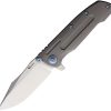 Reate 9D-V2 Framelock 154CM Satin Folding Knife Titanium Handle