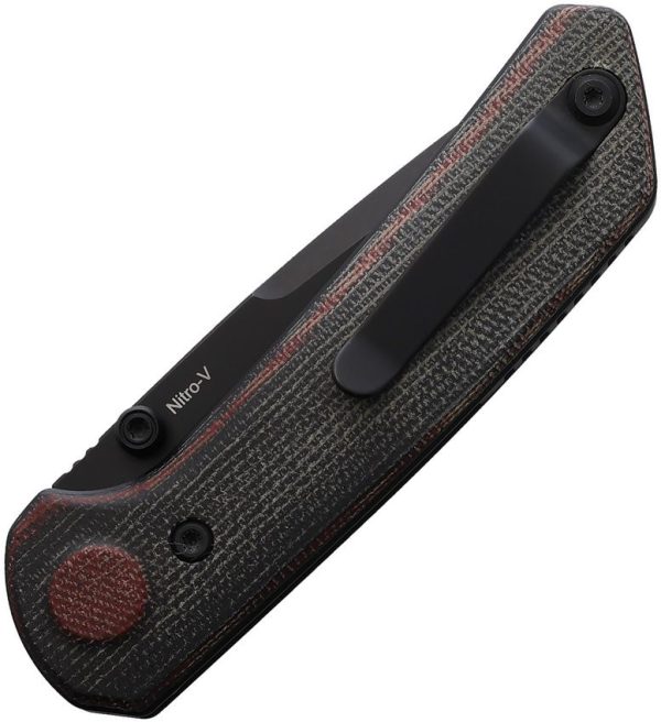 Reate PL-XT Pivot Lock - DLC Nitro V Micarta