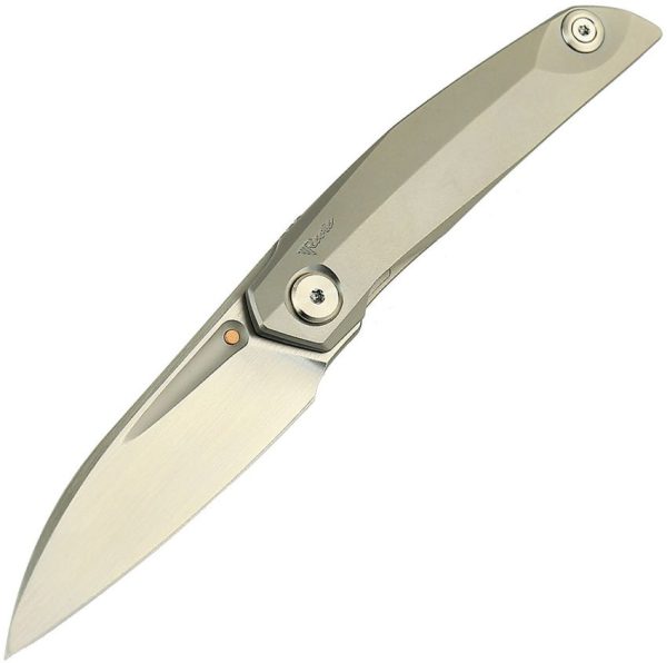 Reate VK Anub Framelock Elmax Steel Titanium Folding Knife