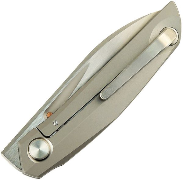 Reate VK Anub Framelock Elmax Steel Titanium Folding Knife