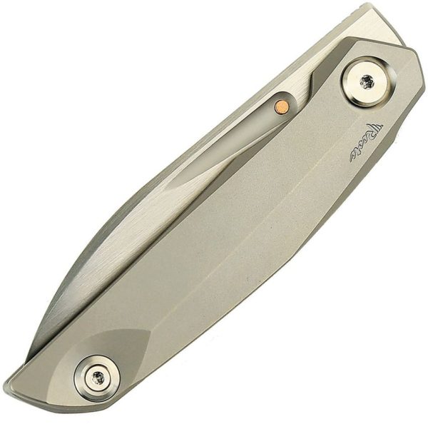 Reate VK Anub Framelock Elmax Steel Titanium Folding Knife