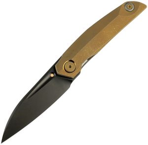 Reate VK Anub Bronze Titanium Folding Knife Elmax Steel
