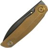 Reate VK Anub Bronze Titanium Folding Knife Elmax Steel