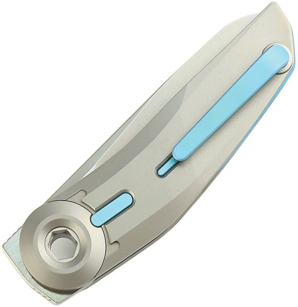 Reate VK Tron M390 Titanium Folding Knife Gray EDC