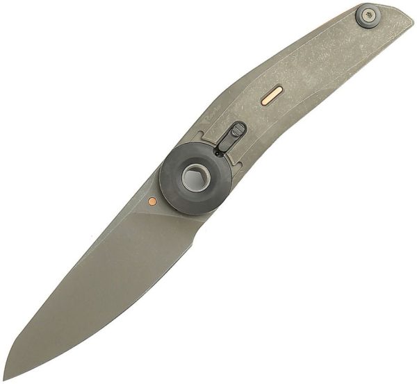 Reate VK Tron M390 Titanium Folding Knife Dark Stonewash