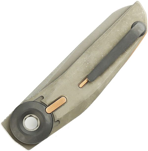 Reate VK Tron M390 Titanium Folding Knife Dark Stonewash