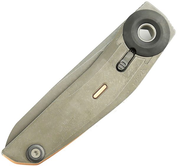 Reate VK Tron M390 Titanium Folding Knife Dark Stonewash