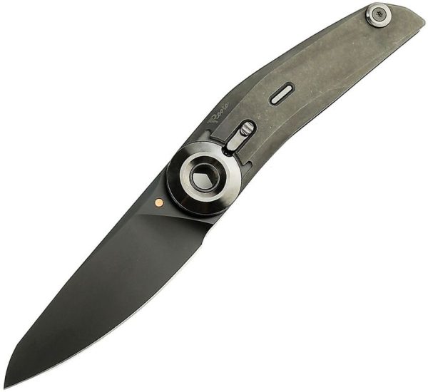 Reate VK Tron M390 DLC Folding Knife Black Titanium EDC