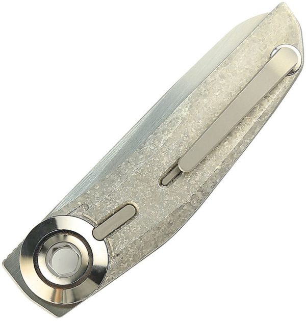 Reate VK Tron Detent Action Crystal Titanium Folding Knife