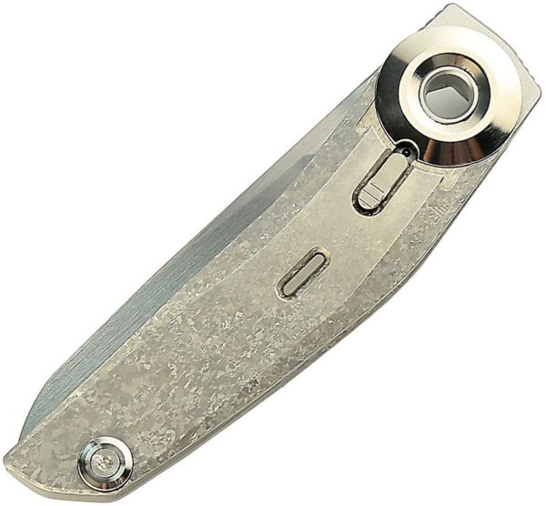 Reate VK Tron Detent Action Crystal Titanium Folding Knife