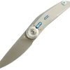 Reate VK Tron Detent Action M390 Folding Knife Gray Titanium