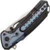 Reate Terminator 6000 Framelock Blue Titanium MagnaCut Knife