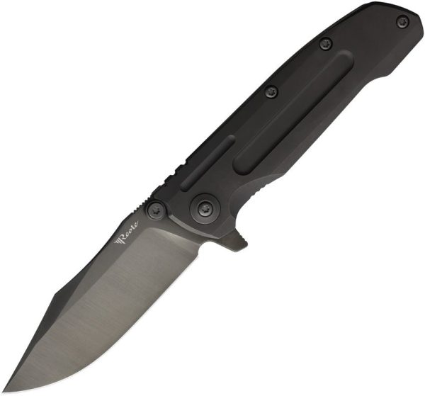 Reate 9DV2 Framelock Folding Knife 3.5" Black DLC CPM-154 Ti