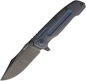 Reate 9DV2 Titanium Folding Knife CPM-154 Bronze Blue