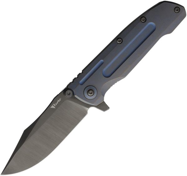 Reate 9DV2 Titanium Folding Knife CPM-154 Bronze Blue