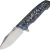 Reate 9DV2 Framelock Folding Knife CPM-154 Carbon Fiber
