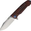Reate 9DV2 Framelock Lava Fat CF Folding Knife CPM-154