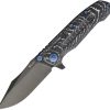 Reate 9DV2 Framelock Storm Fat CF Folding Knife CPM-154