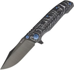 Reate 9DV2 Framelock Storm Fat CF Folding Knife CPM-154