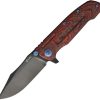Reate 9DV2 Framelock Folding Knife CPM-154 Carbon Fiber Lava