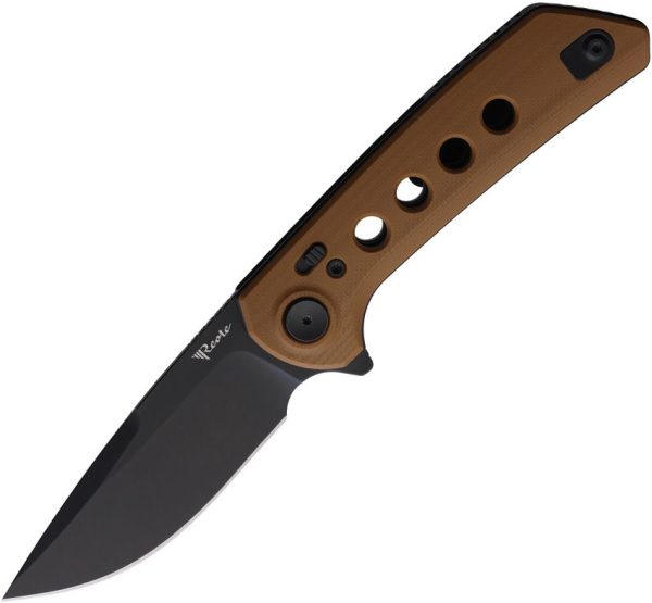 Reate PL-XF Pivot Lock Tan G10 Folding Knife Nitro V Steel