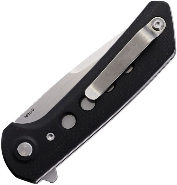 Reate PL-XF Pivot Lock Folding Knife Nitro V Micarta Black