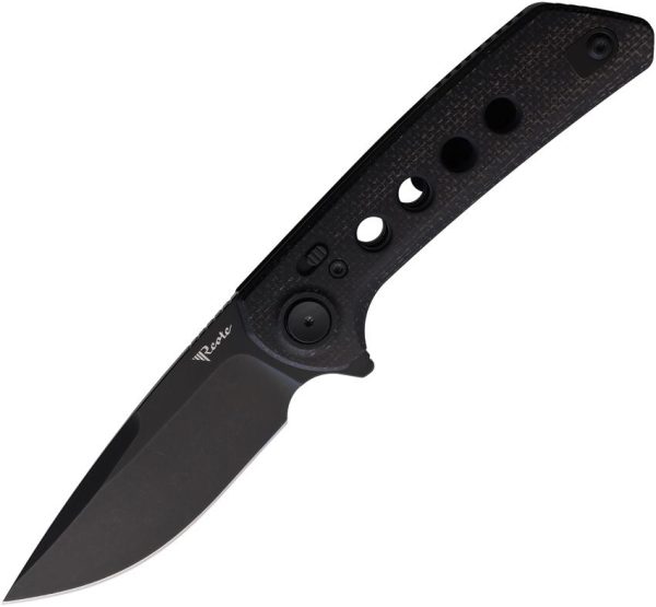 Reate PL-XF Pivot Lock Folding Knife Nitro V Black Micarta