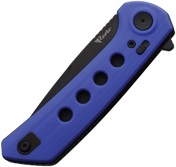 Reate Knives PL-XF Pivot Lock Folding Knife Blue G10 Nitro V