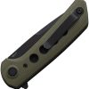 Reate PL-XF Pivot Lock Folding Knife Nitro V Micarta Green