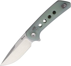 Reate Knives PL-XF Pivot Lock Folding Knife Nitro V Jade G10