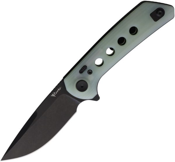 Reate PL-XF Pivot Lock Folding Knife Nitro V Jade G10