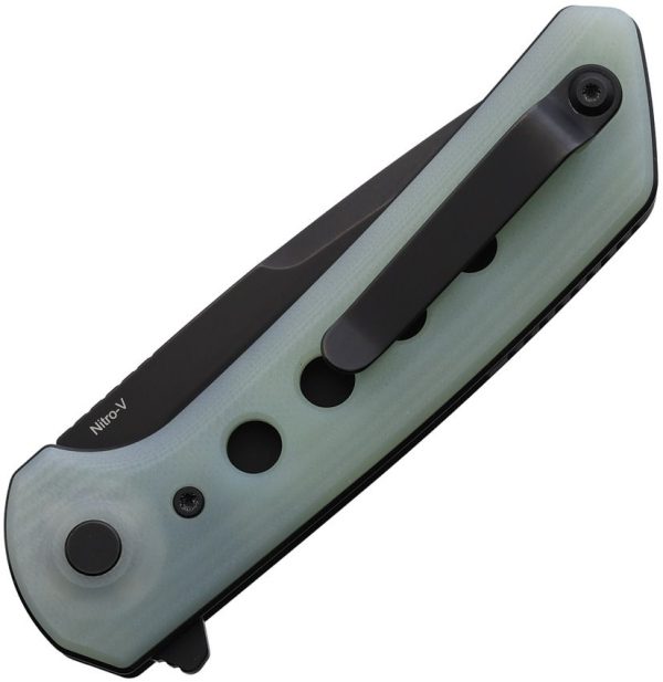 Reate PL-XF Pivot Lock Folding Knife Nitro V Jade G10