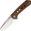 Reate PL-XF Pivot Lock Folding Knife Nitro V Tan G10