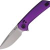 Reate PL-XF Pivot Lock Purple Aluminum Folding Knife Nitro V