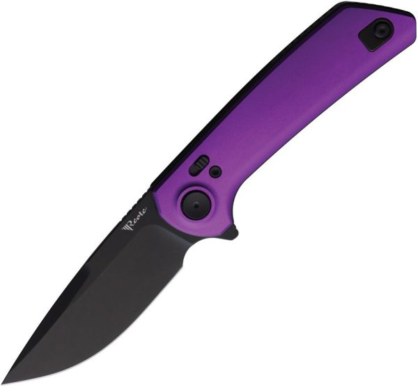 Reate PL-XF Pivot Lock Purple Aluminum Nitro V Blade