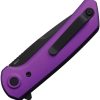 Reate PL-XF Pivot Lock Purple Aluminum Nitro V Blade