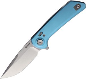 Reate Knives PL-XF Pivot Lock Blue Folding Knife Nitro V