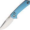Reate Knives PL-XF Pivot Lock Blue Folding Knife Nitro V
