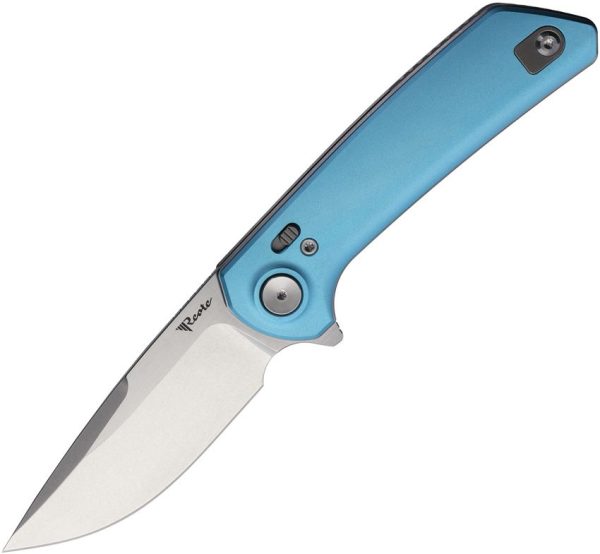 Reate Knives PL-XF Pivot Lock Blue Folding Knife Nitro V