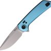 Reate PL-XF Pivot Lock Blue Folding Knife Nitro V Steel